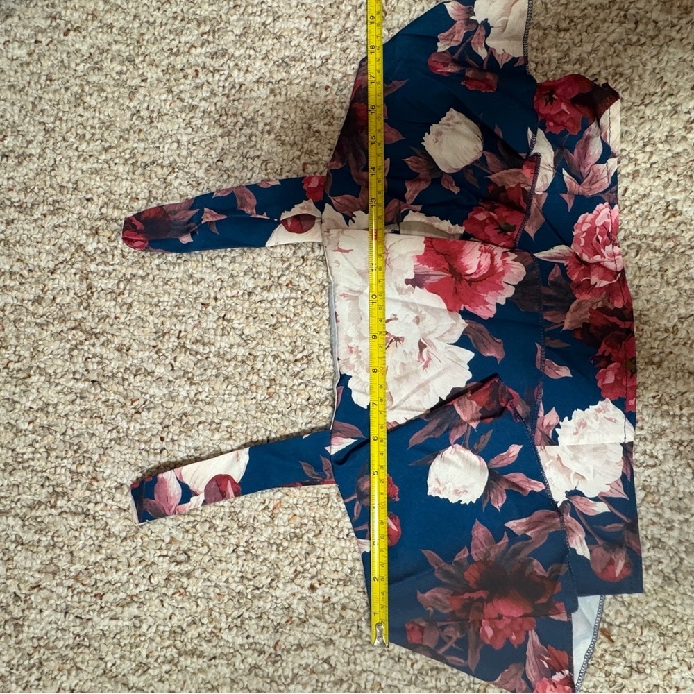 New 2 Piece Floral Ruffle Top And Maxi Skirt Size Med - Picture 8 of 12